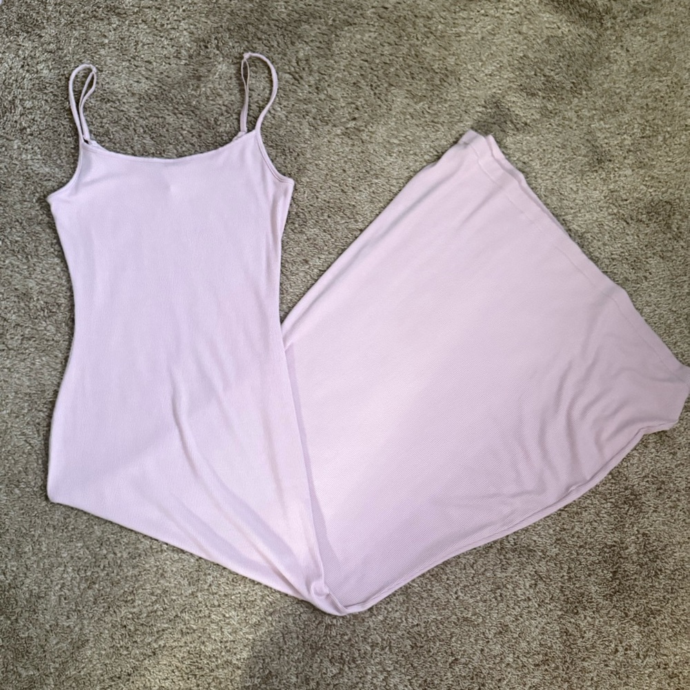 Skims Soft Lounge Slip Dress: Morganite - Picture 2 of 4